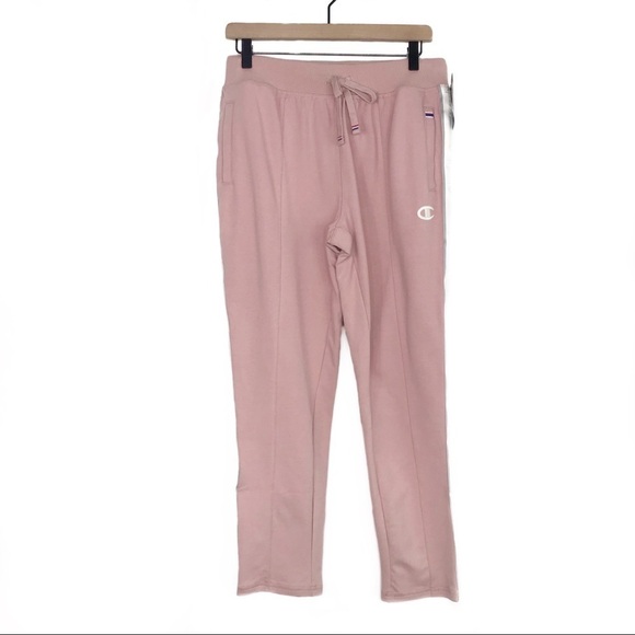 CHAMPION Heritage Dream Pink Logo Track Pants NWT M - Picture 2 of 11